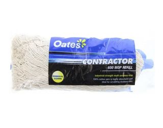 600GM WHITE CONTRACTOR MOP HEAD (MH-CO-30)