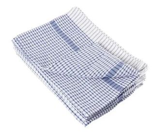 TEA TOWEL BLUE (EACH)  10/PKT