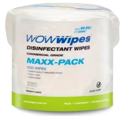 WOW MAXX PACK WIPES 1200 SHEET - WMPCP