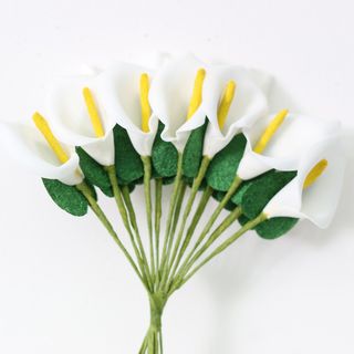 LILY WHITE PACK OF 12 BUNCHES