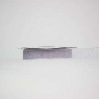 ORGANZA WOVEN EDGE 16mm x 50Mtr LIGHT SILVER