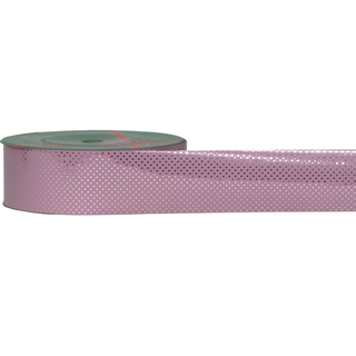 METALLIC DOT 38mm x 50Mtr PINK/SILVER DOTS
