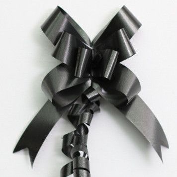 PULL BOW PLAIN 22mm BLACK (PACK OF 100)