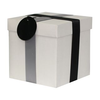 IVORY BIANCO TALL BOX MEDIUM 16.5(L) x 16.5(W) x 17(H) cm