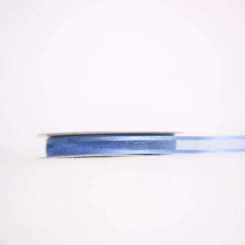 ORGANZA SATIN EDGE (CAPRICE) 15mm x 23Mtr BLUE BELL