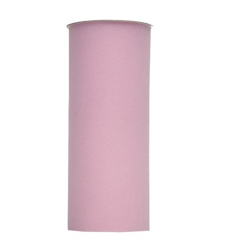 TULLE 150mm x 23Mtr PASTEL PINK