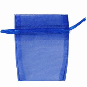 POUCH ORGANZA MINI 10(H) x 7.5(W)cm ROYAL (PACK OF 10)