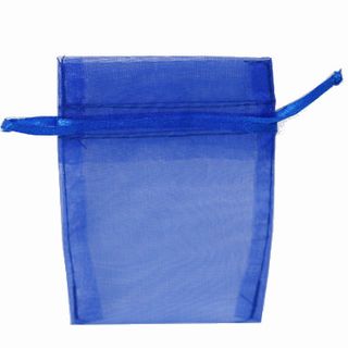 POUCH ORGANZA MINI 10(H) x 7.5(W)cm ROYAL (PACK OF 10)