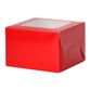 SWEET TREATS BOX 115(L)x115(W)x75(H)mm RED MIN.BUY 10