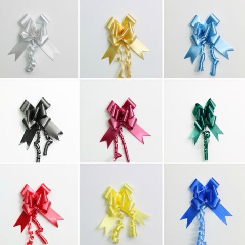 PULL BOW PLAIN 32mm ASSORTED (PACK OF 100)