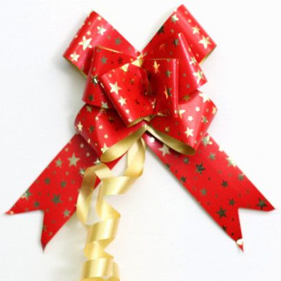 PULL BOW STARS 32mmm RED (PACK OF 100)