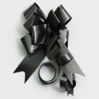 PULL BOW PLAIN 14mm BLACK (PACK OF 100)