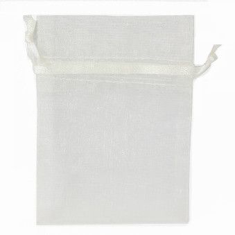 POUCH ORGANZA MINI 10(H) x 7.5(W)cm CREAM (PACK OF 10)