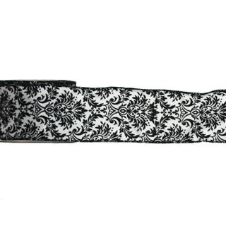 GEO FLORAL 60mm x 9Mtr BLACK (WIRED)