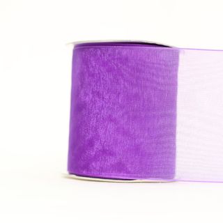 ORGANZA WOVEN EDGE (MONO EDGE) 70mm x 23Mtr PURPLE