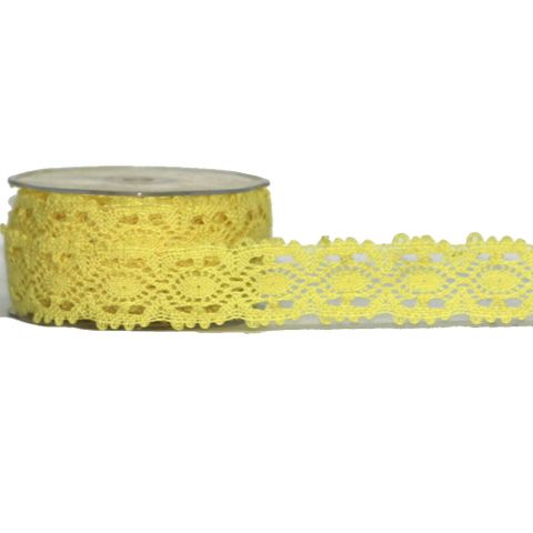 VICTORIA LACE 35mm x 10Mtr YELLOW
