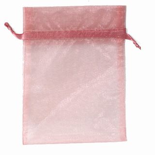 POUCH ORGANZA MEDIUM 17(H) x 12.5(W)cm MAUVE (PACK OF 10)