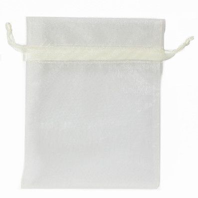POUCH ORGANZA SMALL14(H) x 10(W)cm CREAM (PACK OF 10)