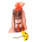 POUCH ORGANZA TASSEL LARGE 25(H) x 15(W)cm TANGERINE (PACK OF 10)
