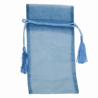 POUCH TASSEL MEDIUM 17(H) x 12.5(W)cm FRENCH BLUE (PACK OF 10