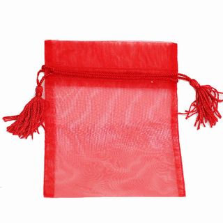 POUCH TASSEL SMALL 14(H) x 10(W)cm (10) RED