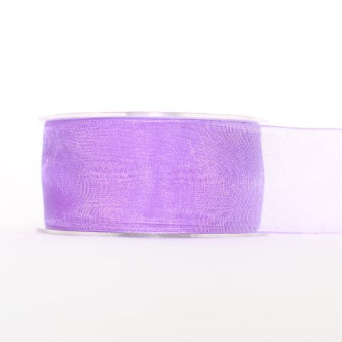 ORGANZA WOVEN EDGE 38mm x 50Mtr LILAC