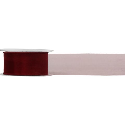 ORGANZA NON WOVEN (SOFIA) 38mm x 50Mtr BURGUNDY