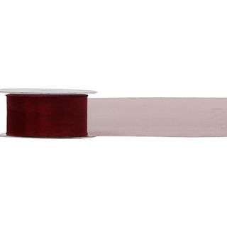 ORGANZA NON WOVEN (SOFIA) 38mm x 50Mtr BURGUNDY