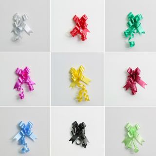 PULL BOW PLAIN 14mm ASSORTED (PACK OF 100)