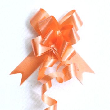 PULL BOW PLAIN 14mm PEACH (PACK OF 100)