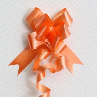 PULL BOW PLAIN 14mm ORANGE (PACK OF 100)