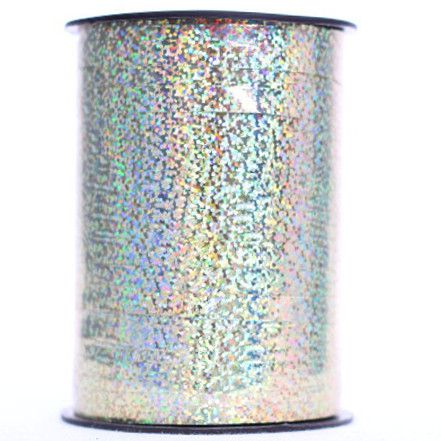 CURLING RIBBON HOLOGRAPHIC 7mm x 225Mtr GOLD