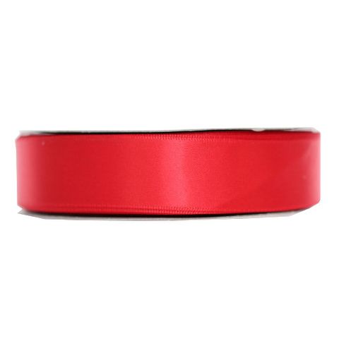 SATIN 25mm x 50Mtr RED