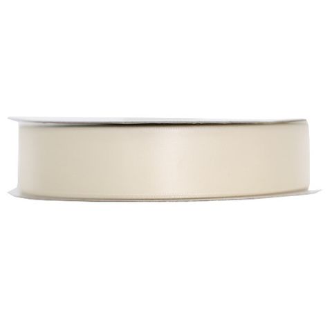 SATIN 25mm x 50Mtr CREAM