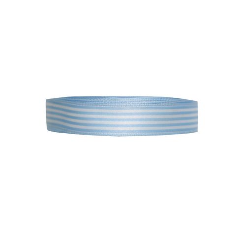 OXFORD (SATIN) 15mm x 20Mtr BLUE/WHITE STRIPE - BUY1 GET1 FREE