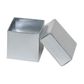 TRINKET 50x50x50mm METALLIC SILVER -PACK OF 10