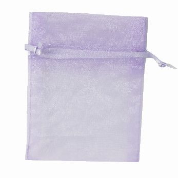 POUCH ORGANZA MINI 10(H) x 7.5(W)cm LAVENDER (PACK OF 10)