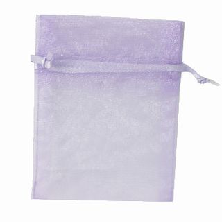 POUCH ORGANZA MINI 10(H) x 7.5(W)cm LAVENDER (PACK OF 10)