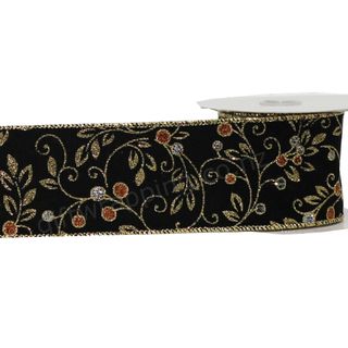 ANNAIS 64mm x 9Mtr BLACK (VELVET WIRED)