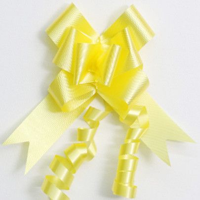 PULL BOW PLAIN 32mm DAFFODILL (PACK OF 100)