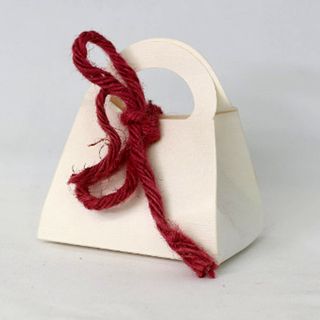 HANDBAG LARGE 110(L)x80(W)x125(H) mm WHITE CARDBOARD