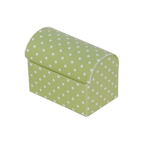 CHEST SMALL 70x45x52mm DOTTI GREEN-PACK OF 10 (Buy1Get1-NO RETURNS