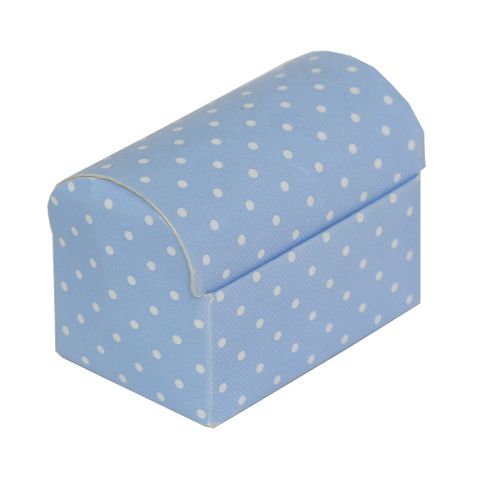 CHEST SMALL 70x45x52mm DOTTI BLUE-PACK OF 10 (Buy1Get1-NO RETURNS)