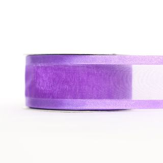 ORGANZA SATIN EDGE (CAPRICE) 38mm x 23Mtr PURPLE