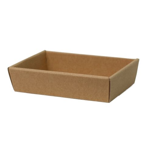 HAMPER BROWN CORRUGATED MINI 21(L) x 15(W) x 5.5(H) cm (ALBERTO)