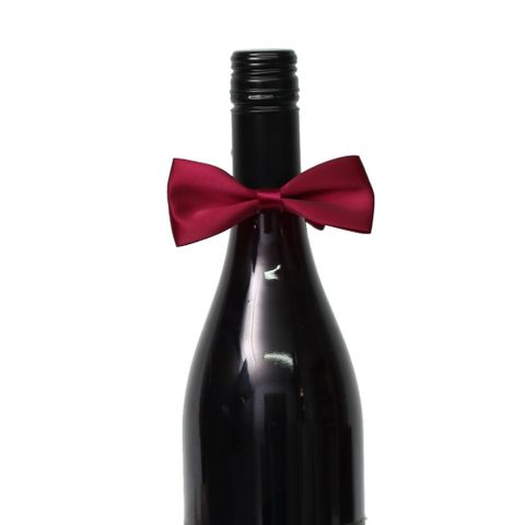 WINE BOTTLE BOW TIE PACK OF 12 BURGUNDY