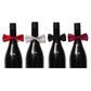 WINE BOTTLE BOW TIE PACK OF 12 SILVER