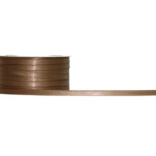 SATIN DOUBLE FACE 06mm x 50Mtr CARAMEL (CINNAMON)