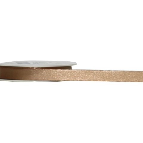 SATIN DOUBLE FACE 15mm x 25Mtr CARAMEL (CINNAMON)