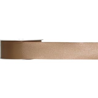 SATIN DOUBLE FACE 40mm x 25Mtr CARAMEL (CINNAMON)
